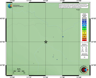 Mappa EMS - località