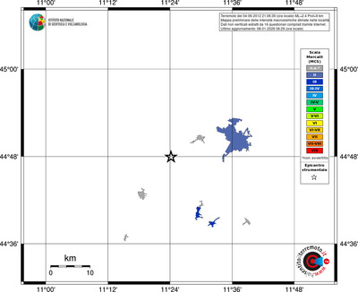 Mappa MCS - territori località