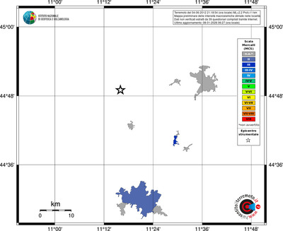 Mappa MCS - territori località