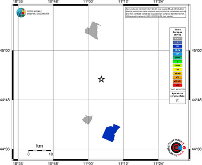 Mappa EMS - territori comuni