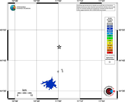 Mappa EMS - territori località