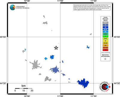 Mappa MCS - territori località