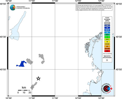 Mappa EMS - territori comuni