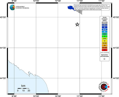 Mappa EMS - territori comuni