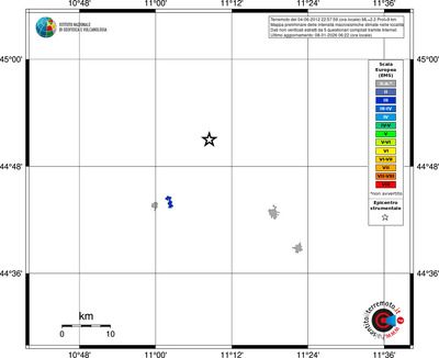 Mappa EMS - territori località