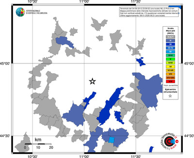 Mappa MCS - territori comuni