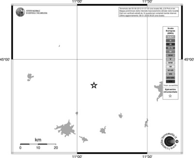 Mappa EMS - territori località