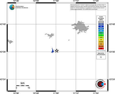 Mappa EMS - territori località