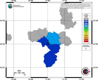 Mappa EMS - territori comuni