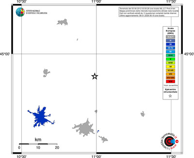 Mappa EMS - territori località