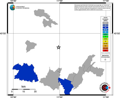 Mappa EMS - territori comuni