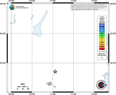Mappa EMS - territori località