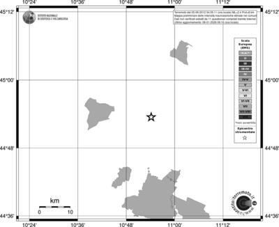 Mappa EMS - territori comuni