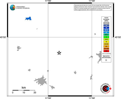 Mappa EMS - territori località