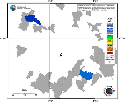Mappa EMS - territori comuni