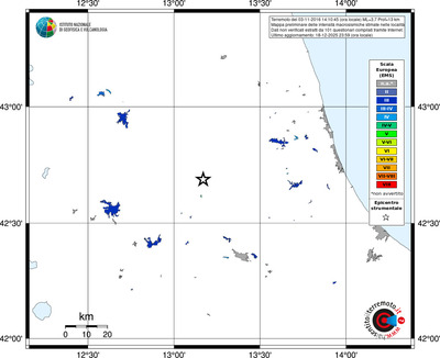 Mappa EMS - territori località