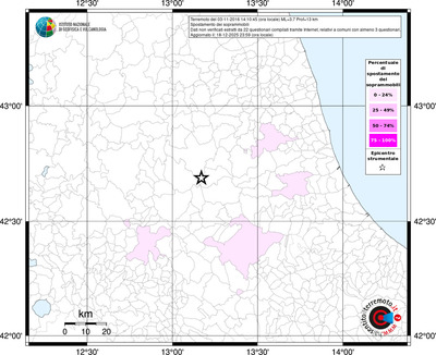 Mappa territorio comunale con almeno 3 questionari