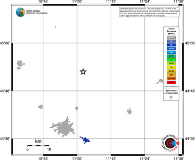 Mappa EMS - territori località