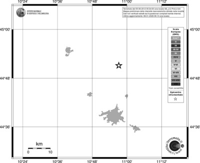 Mappa EMS - territori località