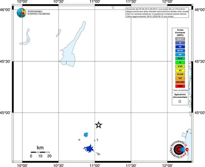Mappa EMS - territori località