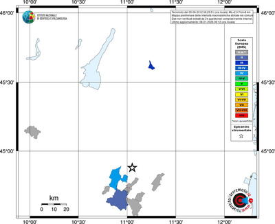 Mappa EMS - territori comuni