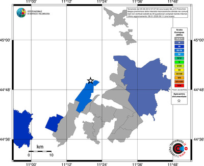 Mappa EMS - territori comuni