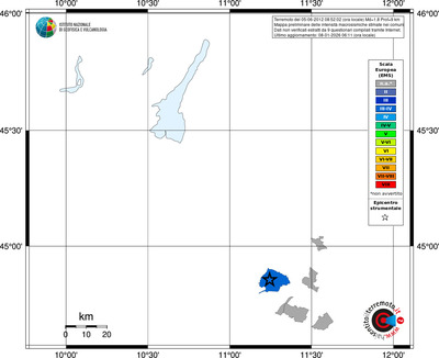 Mappa EMS - territori comuni