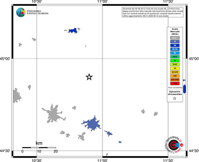 Mappa MCS - territori località