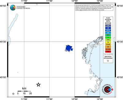 Mappa EMS - territori località