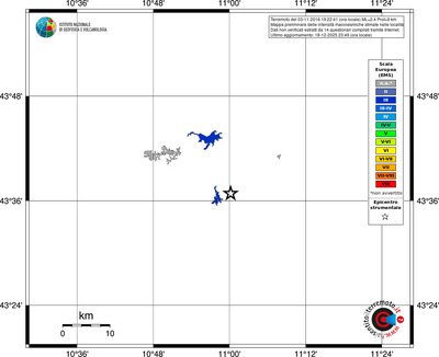 Mappa EMS - territori località
