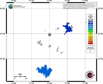 Mappa EMS - territori località