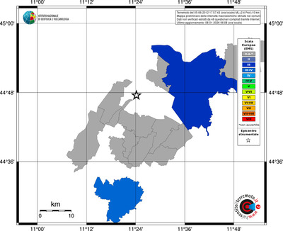 Mappa EMS - territori comuni