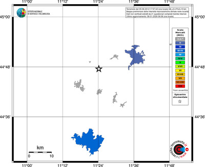 Mappa MCS - territori località