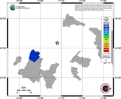 Mappa EMS - territori comuni