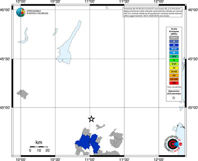 Mappa EMS - territori comuni