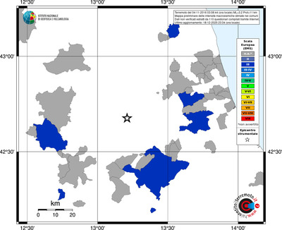 Mappa EMS - territori comuni