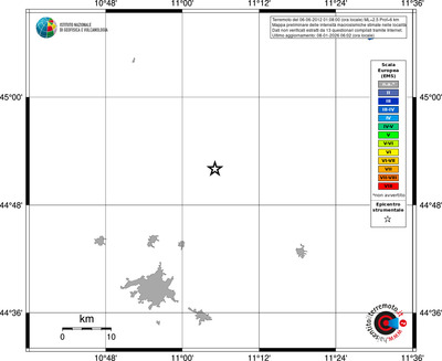 Mappa EMS - territori località