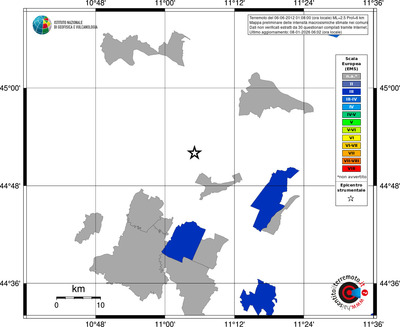Mappa EMS - territori comuni