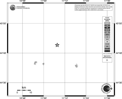 Mappa EMS - territori località