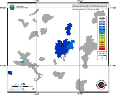 Mappa EMS - territori comuni