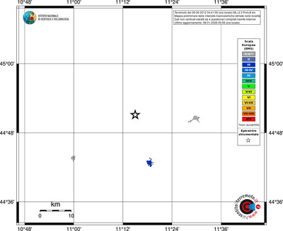 Mappa EMS - territori località