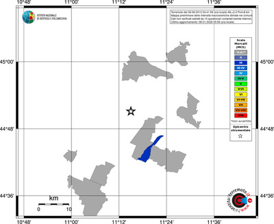 Mappa MCS - territori comuni