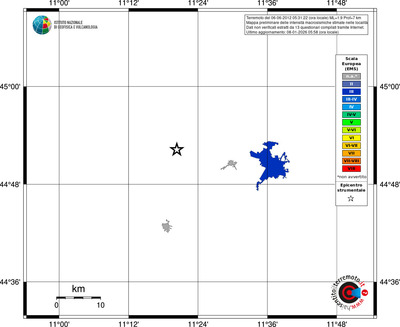 Mappa EMS - territori località
