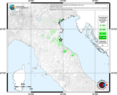 Mappa territorio comunale con almeno 3 questionari
