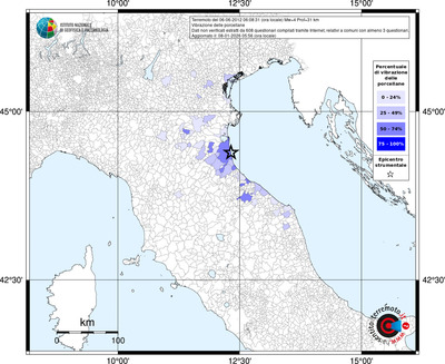 Mappa territorio comunale con almeno 3 questionari