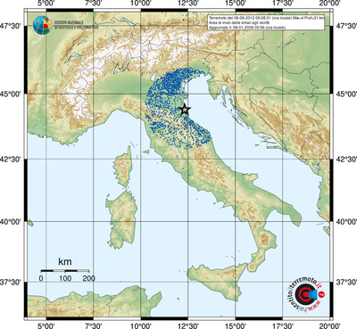 Area di invio delle email agli iscritti