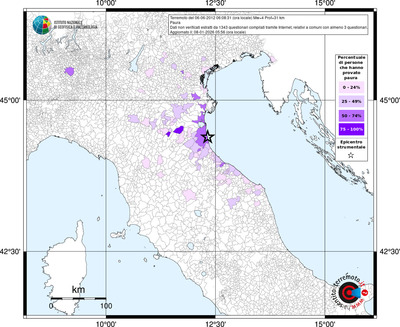 Mappa territorio comunale con almeno 3 questionari