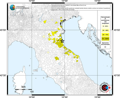 Mappa territorio comunale con almeno 3 questionari