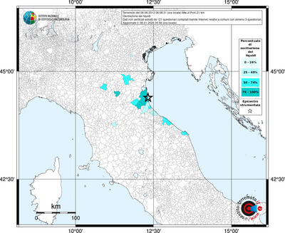 Mappa territorio comunale con almeno 3 questionari