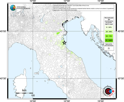 Mappa territorio comunale con almeno 3 questionari